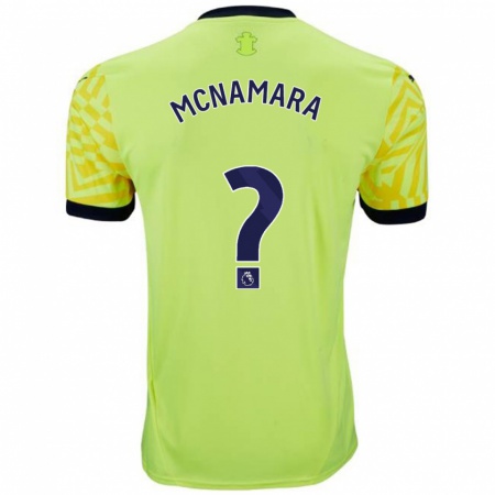 Kandiny Férfi Josh Mcnamara #0 Sárga Idegenbeli Jersey 2024/25 Mez Póló Ing