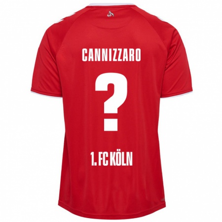 Kandiny Férfi Simone Cannizzaro #0 Piros Fehér Idegenbeli Jersey 2024/25 Mez Póló Ing