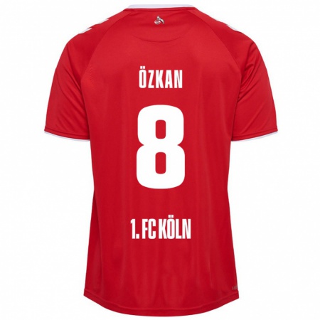 Kandiny Férfi Mikail Özkan #8 Piros Fehér Idegenbeli Jersey 2024/25 Mez Póló Ing