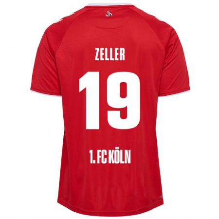 Kandiny Férfi Dóra Zeller #19 Piros Fehér Idegenbeli Jersey 2024/25 Mez Póló Ing