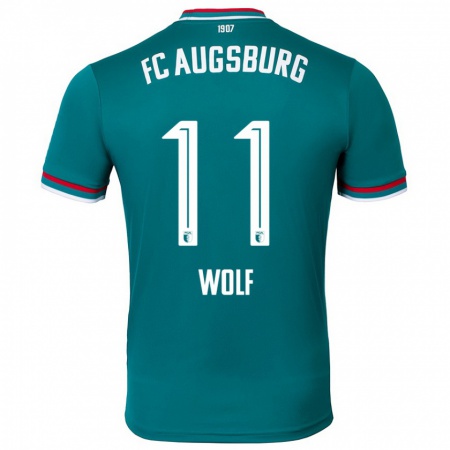 Kandiny Férfi Marius Wolf #11 Sötétzöld Idegenbeli Jersey 2024/25 Mez Póló Ing