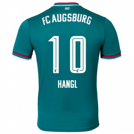 Kandiny Férfi Florian Hangl #10 Sötétzöld Idegenbeli Jersey 2024/25 Mez Póló Ing