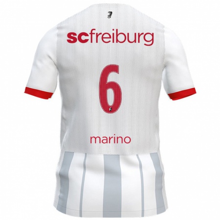 Kandiny Férfi Luca Marino #6 Fehér Szürke Idegenbeli Jersey 2024/25 Mez Póló Ing