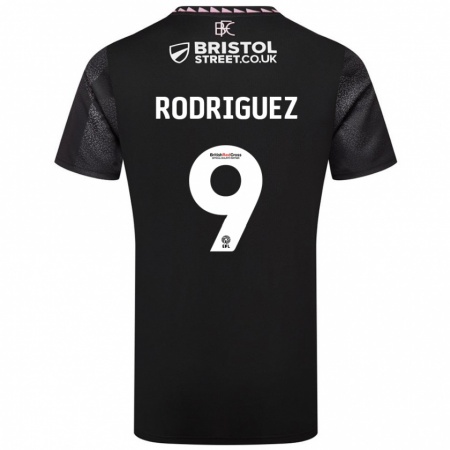 Kandiny Férfi Jay Rodríguez #9 Fekete Idegenbeli Jersey 2024/25 Mez Póló Ing