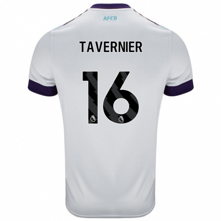 Kandiny Férfi Marcus Tavernier #16 Fehér Zöld Lila Idegenbeli Jersey 2024/25 Mez Póló Ing