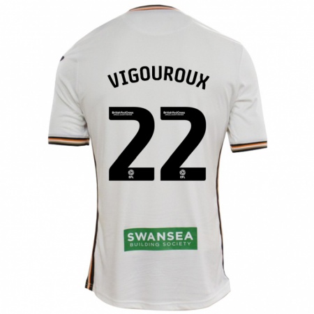 Kandiny Női Lawrence Vigouroux #22 Fehér Hazai Jersey 2024/25 Mez Póló Ing