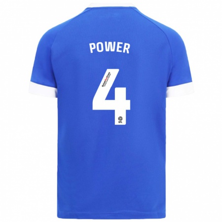 Kandiny Női Hannah Power #4 Égszínkék Hazai Jersey 2024/25 Mez Póló Ing