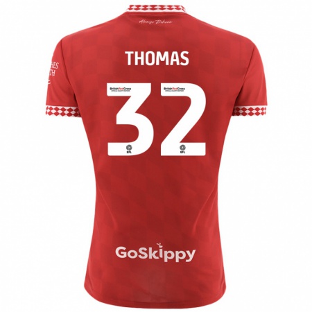 Kandiny Női Lewis Thomas #32 Piros Hazai Jersey 2024/25 Mez Póló Ing