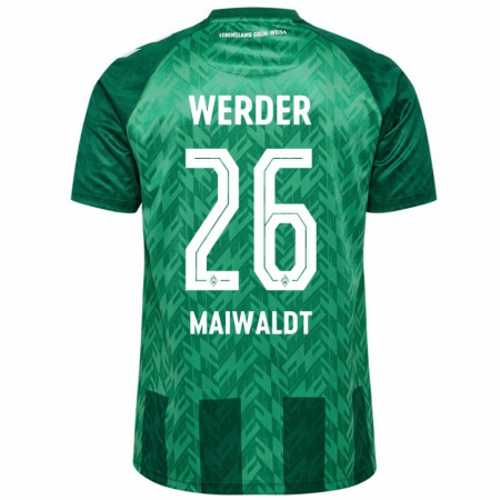 Kandiny Női Julius Maiwaldt #26 Zöld Hazai Jersey 2024/25 Mez Póló Ing