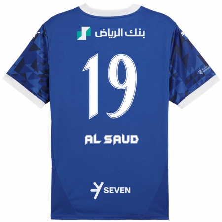 Kandiny Női Manal Al Saud #19 Sötétkék Fehér Hazai Jersey 2024/25 Mez Póló Ing