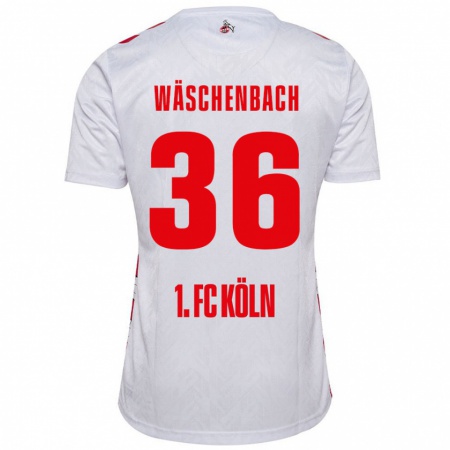 Kandiny Női Meiko Wäschenbach #36 Fehér Piros Hazai Jersey 2024/25 Mez Póló Ing