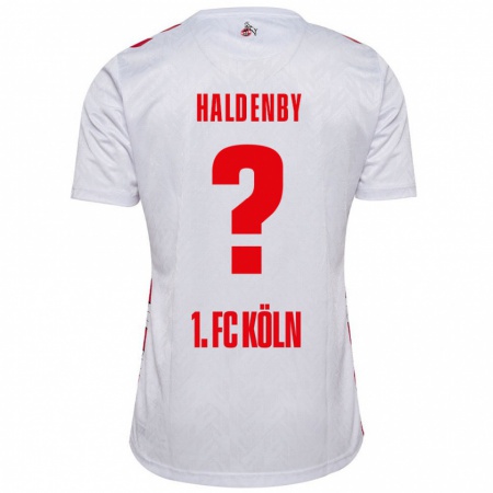 Kandiny Női Ben Haldenby #0 Fehér Piros Hazai Jersey 2024/25 Mez Póló Ing