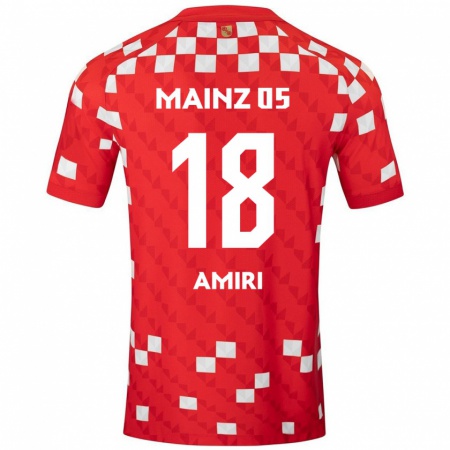 Kandiny Női Nadiem Amiri #18 Fehér Piros Hazai Jersey 2024/25 Mez Póló Ing