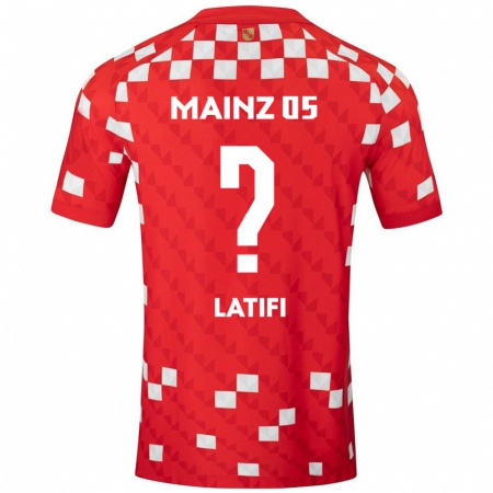 Kandiny Női Artan Latifi #0 Fehér Piros Hazai Jersey 2024/25 Mez Póló Ing