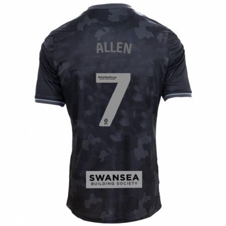 Kandiny Női Joe Allen #7 Fekete Idegenbeli Jersey 2024/25 Mez Póló Ing