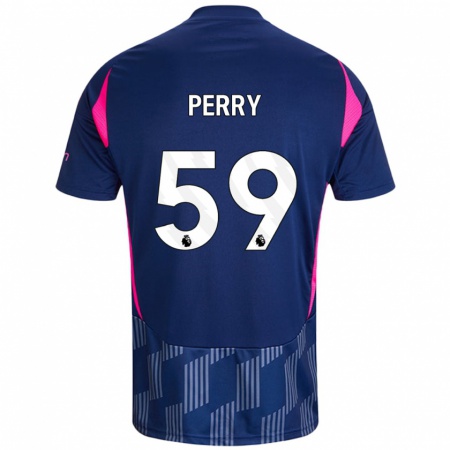 Kandiny Női Ben Perry #59 Királykék Rózsaszín Idegenbeli Jersey 2024/25 Mez Póló Ing