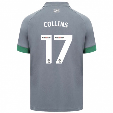 Kandiny Női Jamilu Collins #17 Sötétszürke Idegenbeli Jersey 2024/25 Mez Póló Ing