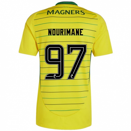 Kandiny Női Addi Nourimane #97 Sárga Idegenbeli Jersey 2024/25 Mez Póló Ing