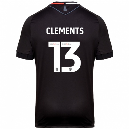 Kandiny Női Daisy Clements #13 Fekete Idegenbeli Jersey 2024/25 Mez Póló Ing