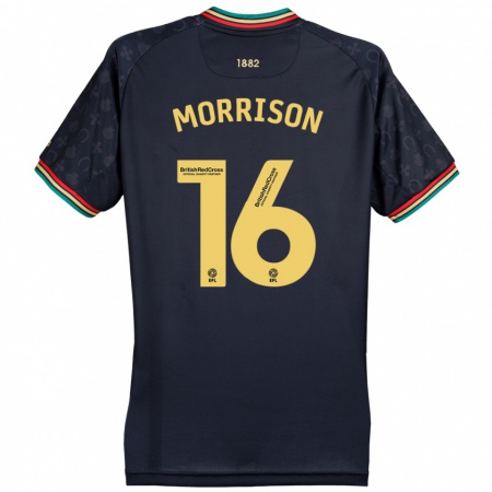 Kandiny Női Liam Morrison #16 Sötét Sötétkék Idegenbeli Jersey 2024/25 Mez Póló Ing