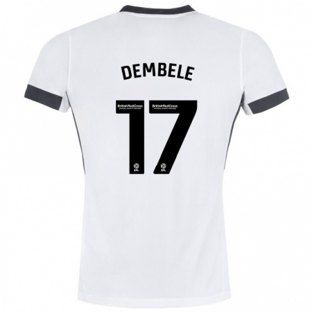 Kandiny Női Siriki Dembélé #17 Fehér Fekete Idegenbeli Jersey 2024/25 Mez Póló Ing