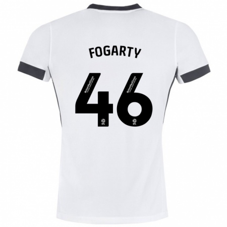 Kandiny Női Tom Fogarty #46 Fehér Fekete Idegenbeli Jersey 2024/25 Mez Póló Ing