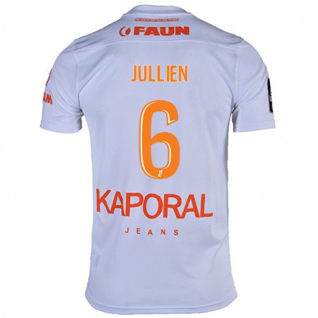 Kandiny Női Christopher Jullien #6 Fehér Idegenbeli Jersey 2024/25 Mez Póló Ing