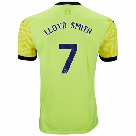 Kandiny Női Lexi Lloyd-Smith #7 Sárga Idegenbeli Jersey 2024/25 Mez Póló Ing