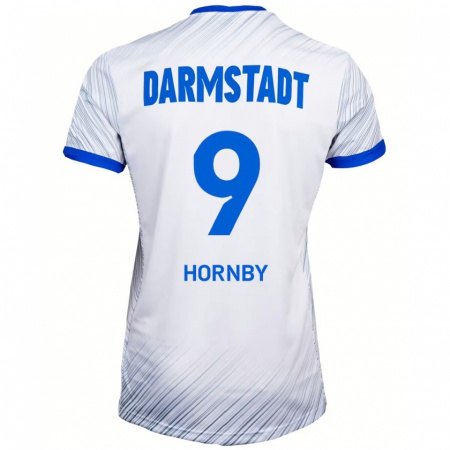 Kandiny Női Fraser Hornby #9 Fehér Kék Idegenbeli Jersey 2024/25 Mez Póló Ing