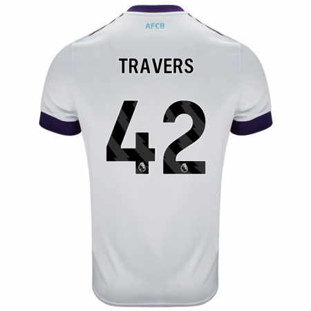 Kandiny Női Mark Travers #42 Fehér Zöld Lila Idegenbeli Jersey 2024/25 Mez Póló Ing