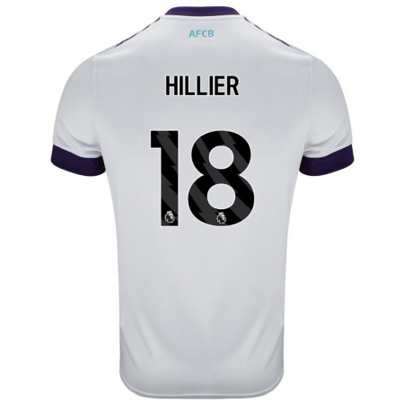 Kandiny Női Gemma Hillier #18 Fehér Zöld Lila Idegenbeli Jersey 2024/25 Mez Póló Ing