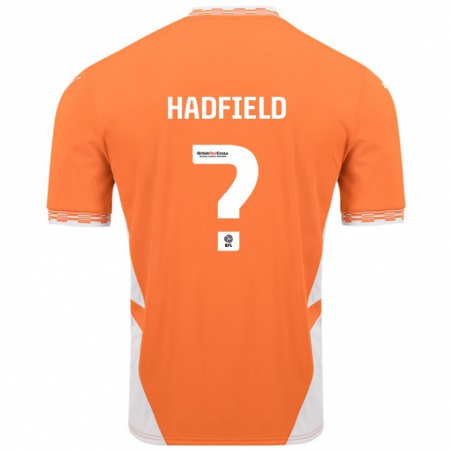 Kandiny Gyermek Milly Hadfield #0 Narancssárga Fehér Hazai Jersey 2024/25 Mez Póló Ing