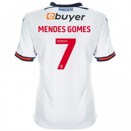 Kandiny Gyermek Carlos Mendes #7 Fehér Hazai Jersey 2024/25 Mez Póló Ing