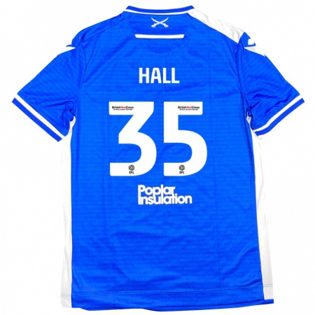 Kandiny Gyermek Matt Hall #35 Kék Fehér Hazai Jersey 2024/25 Mez Póló Ing