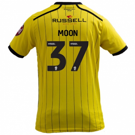 Kandiny Gyermek Jasper Moon #37 Sárga Hazai Jersey 2024/25 Mez Póló Ing