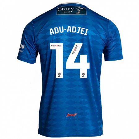 Kandiny Gyermek Daniel Adu-Adjei #14 Kék Hazai Jersey 2024/25 Mez Póló Ing