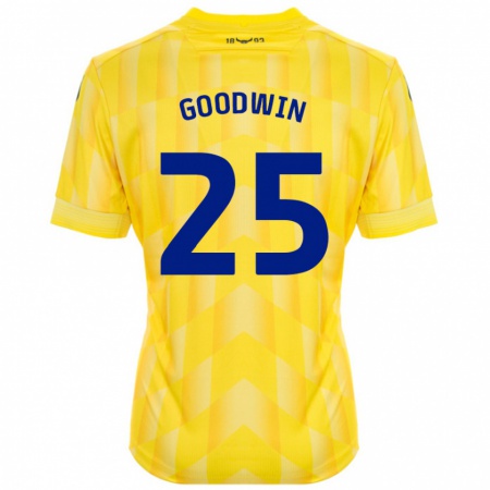 Kandiny Gyermek Will Goodwin #25 Sárga Hazai Jersey 2024/25 Mez Póló Ing