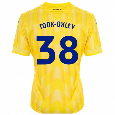 Kandiny Gyermek Zaide Took-Oxley #38 Sárga Hazai Jersey 2024/25 Mez Póló Ing