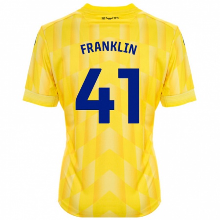 Kandiny Gyermek George Franklin #41 Sárga Hazai Jersey 2024/25 Mez Póló Ing