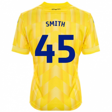 Kandiny Gyermek Max Smith #45 Sárga Hazai Jersey 2024/25 Mez Póló Ing