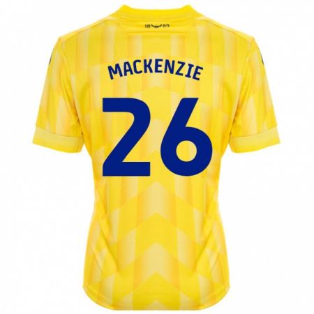 Kandiny Gyermek Hannah Mackenzie #26 Sárga Hazai Jersey 2024/25 Mez Póló Ing