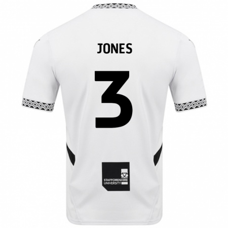 Kandiny Gyermek Dan Jones #3 Fehér Hazai Jersey 2024/25 Mez Póló Ing