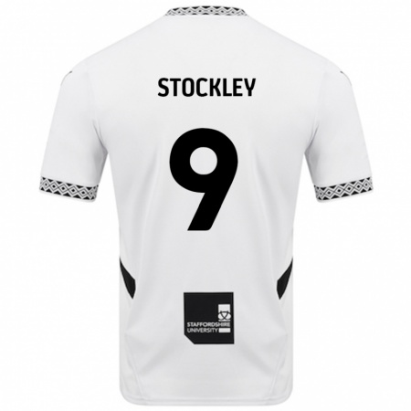 Kandiny Gyermek Jayden Stockley #9 Fehér Hazai Jersey 2024/25 Mez Póló Ing