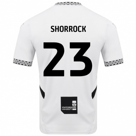 Kandiny Gyermek Jack Shorrock #23 Fehér Hazai Jersey 2024/25 Mez Póló Ing