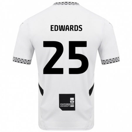 Kandiny Gyermek Diamond Edwards #25 Fehér Hazai Jersey 2024/25 Mez Póló Ing