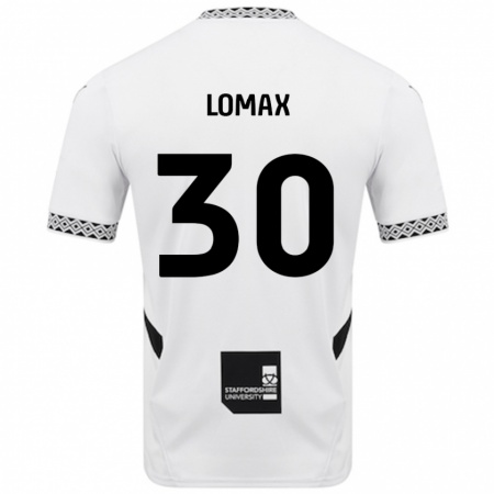 Kandiny Gyermek Ben Lomax #30 Fehér Hazai Jersey 2024/25 Mez Póló Ing