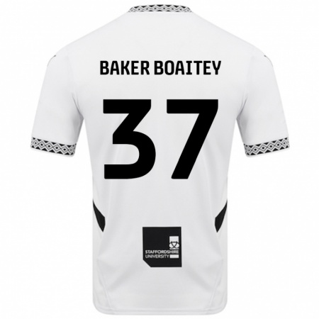 Kandiny Gyermek Benicio Baker-Boaitey #37 Fehér Hazai Jersey 2024/25 Mez Póló Ing