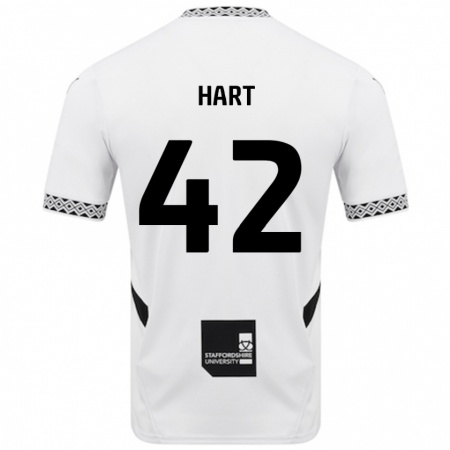 Kandiny Gyermek Sam Hart #42 Fehér Hazai Jersey 2024/25 Mez Póló Ing