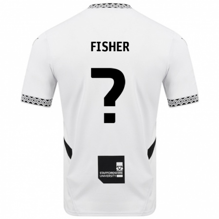 Kandiny Gyermek Elijah Fisher #0 Fehér Hazai Jersey 2024/25 Mez Póló Ing