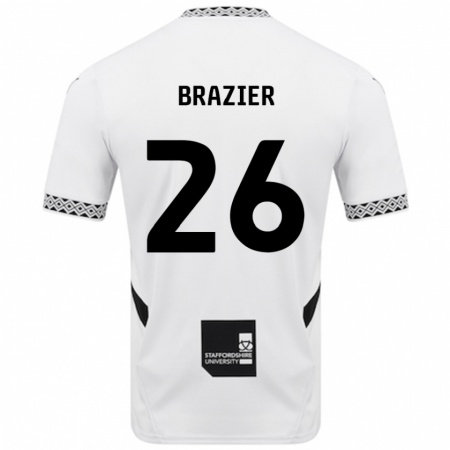 Kandiny Gyermek Liam Brazier #26 Fehér Hazai Jersey 2024/25 Mez Póló Ing